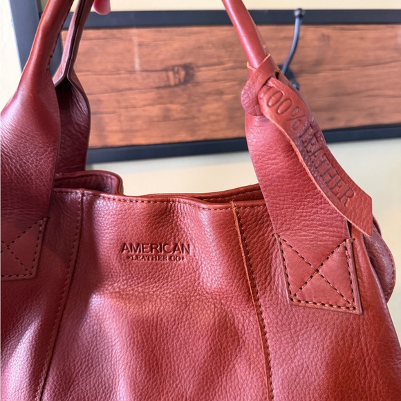 ✨American Leather Co✨ Brown Satchel Bag - Picture 3 of 9